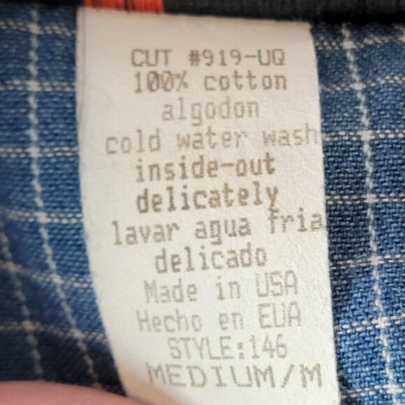 Vintage 90s Denim Midi Dress Women Medium Teacher Embellished Rhinestone 8 10 M - Picture 6 of 16